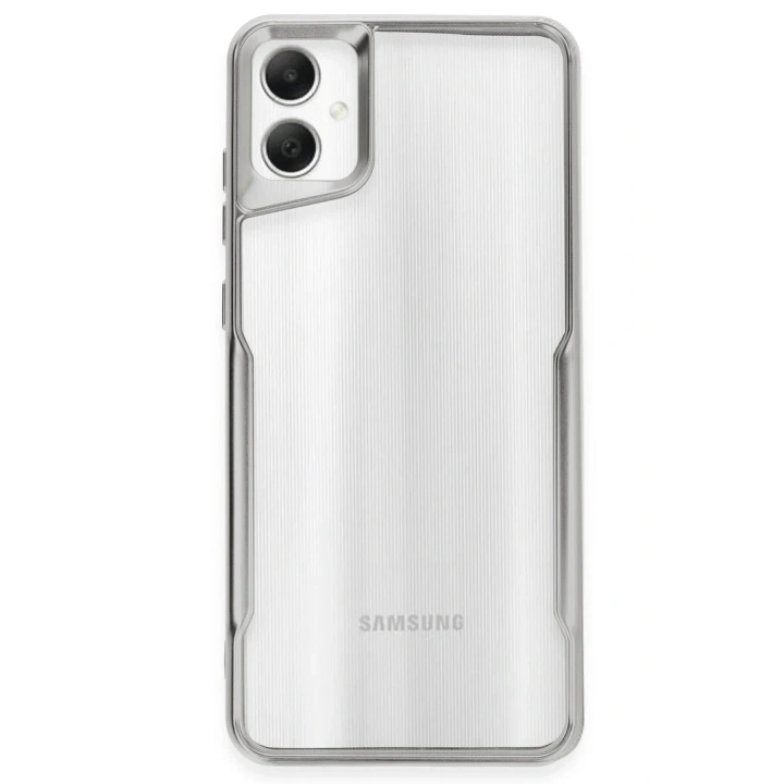 Mey İthalat®  Samsung Galaxy A05 Kılıf Boyi Silikon Kapak - Gümüş