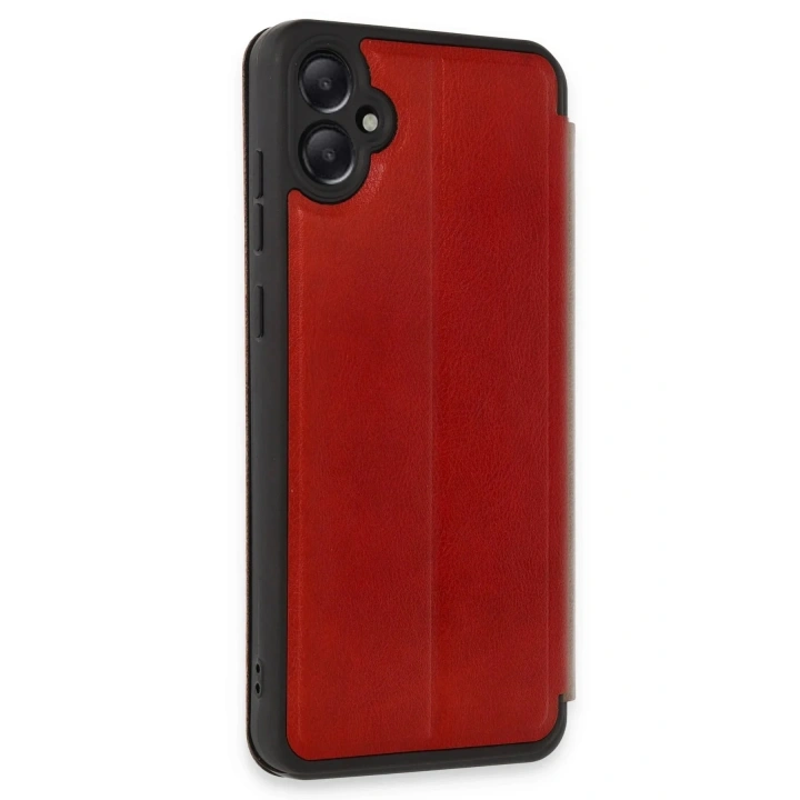 Mey İthalat®  Samsung Galaxy A05 Kılıf Flip Cover - Kırmızı