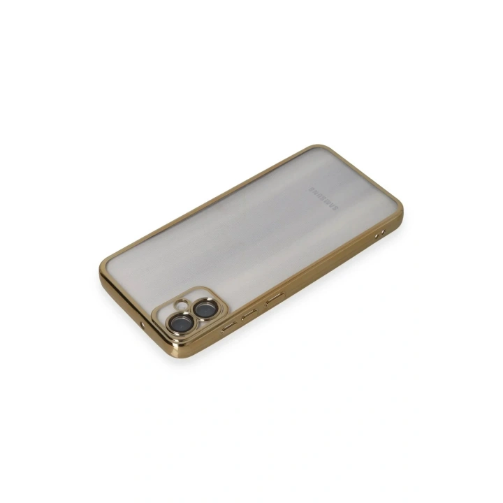 Mey İthalat®  Samsung Galaxy A05 Kılıf  Lensli Silikon - Gold
