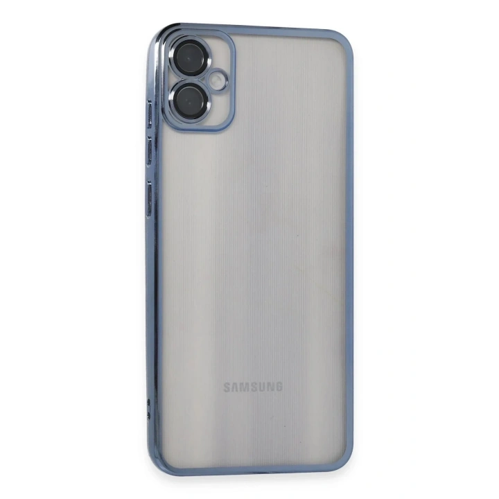 Mey İthalat®  Samsung Galaxy A05 Kılıf  Lensli Silikon - Lacivert