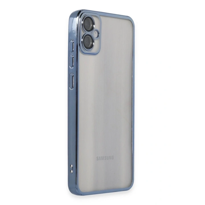 Mey İthalat®  Samsung Galaxy A05 Kılıf  Lensli Silikon - Lacivert
