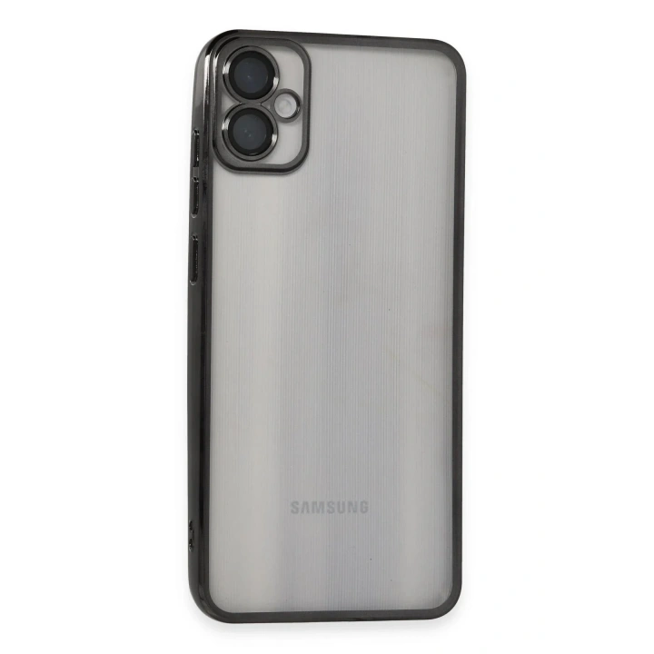Mey İthalat®  Samsung Galaxy A05 Kılıf  Lensli Silikon - Siyah