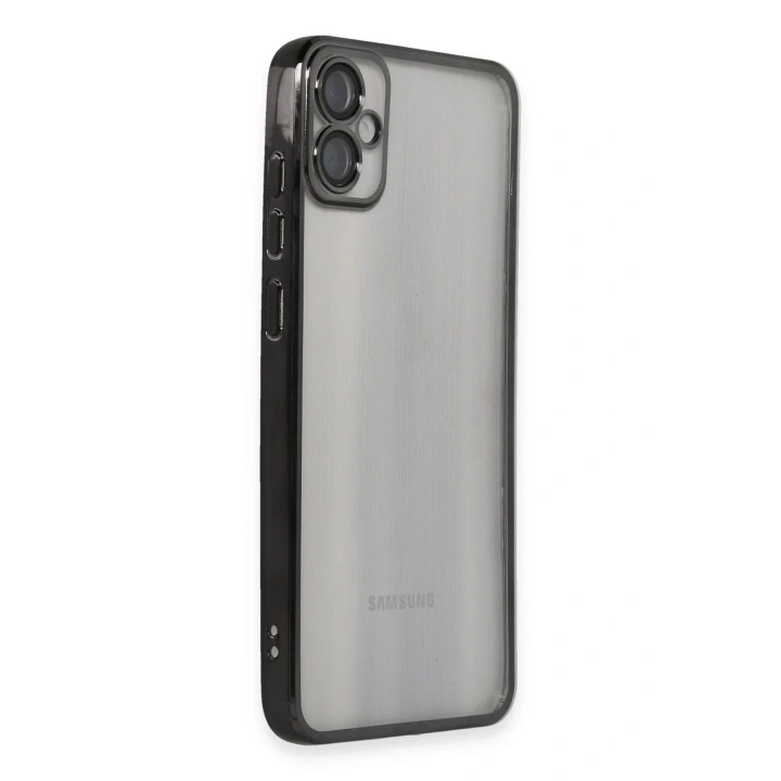 Mey İthalat®  Samsung Galaxy A05 Kılıf  Lensli Silikon - Siyah