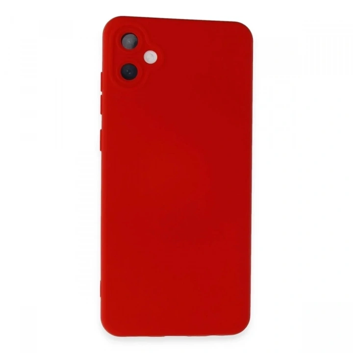 Mey İthalat®  Samsung Galaxy A05 Kılıf Nano içi Kadife Silikon - Kırmızı
