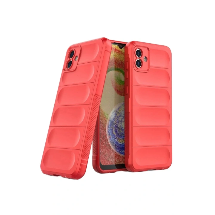 Mey İthalat®  Samsung Galaxy A05 Kılıf Optimum Silikon - Kırmızı