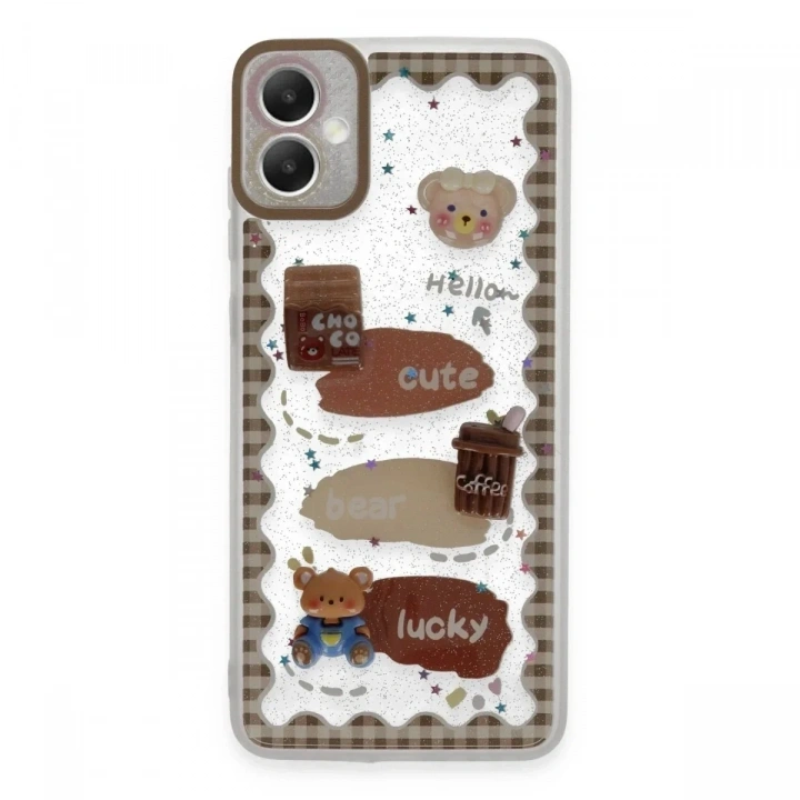 Mey İthalat®  Samsung Galaxy A05 Kılıf Sweet Desenli Silikon Kapak - Şeffaf
