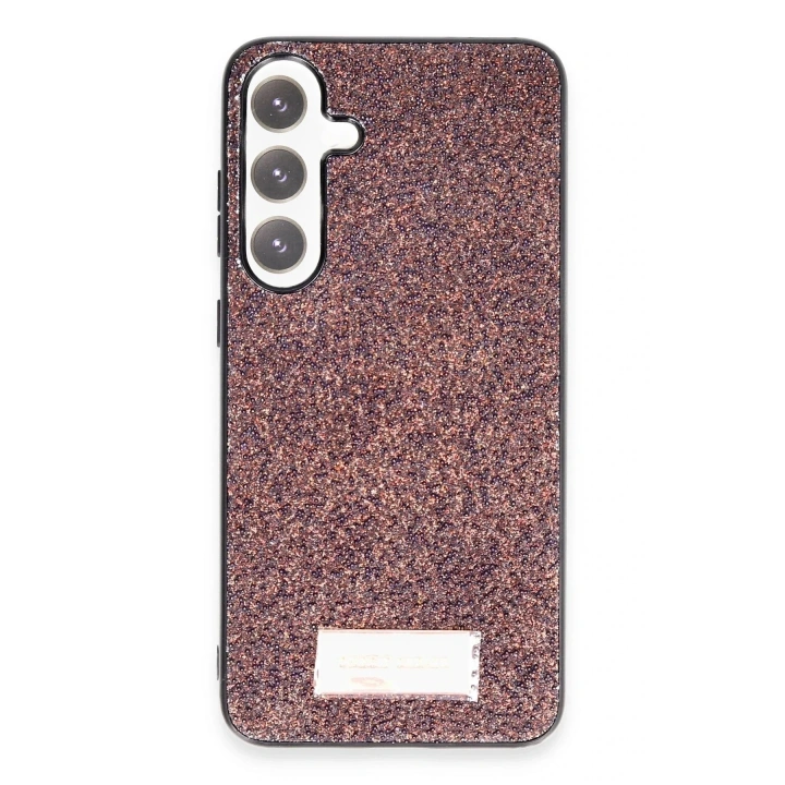 Mey İthalat®  Samsung Galaxy A05S Bright Simli Kapak - Derin Mor
