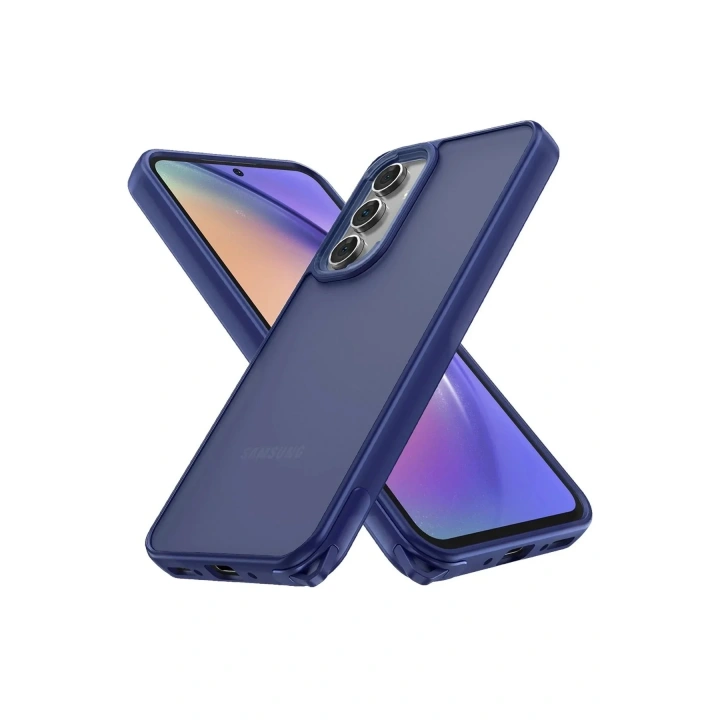 Mey İthalat®  Samsung Galaxy A05S Kılıf Elegant Kapak - Lacivert