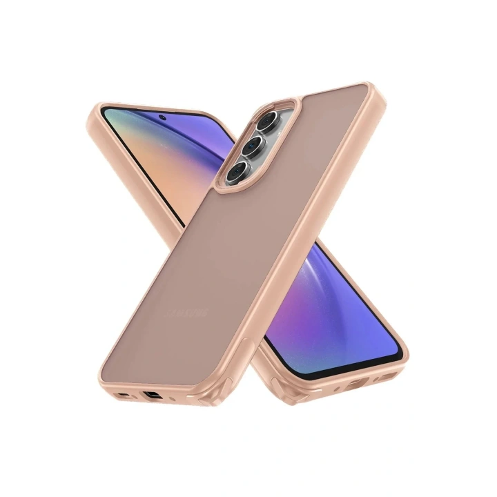 Mey İthalat®  Samsung Galaxy A05S Kılıf Elegant Kapak - Pudra