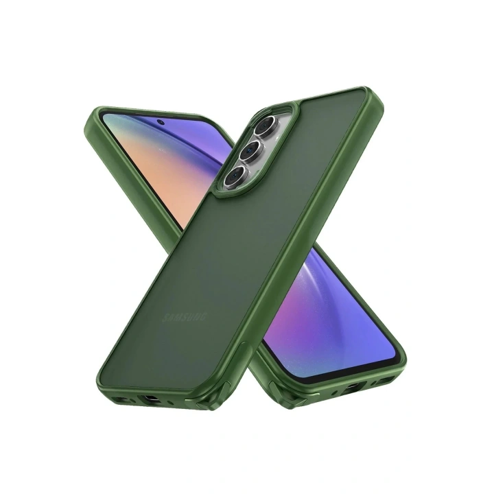Mey İthalat®  Samsung Galaxy A05S Kılıf Elegant Kapak - Yeşil