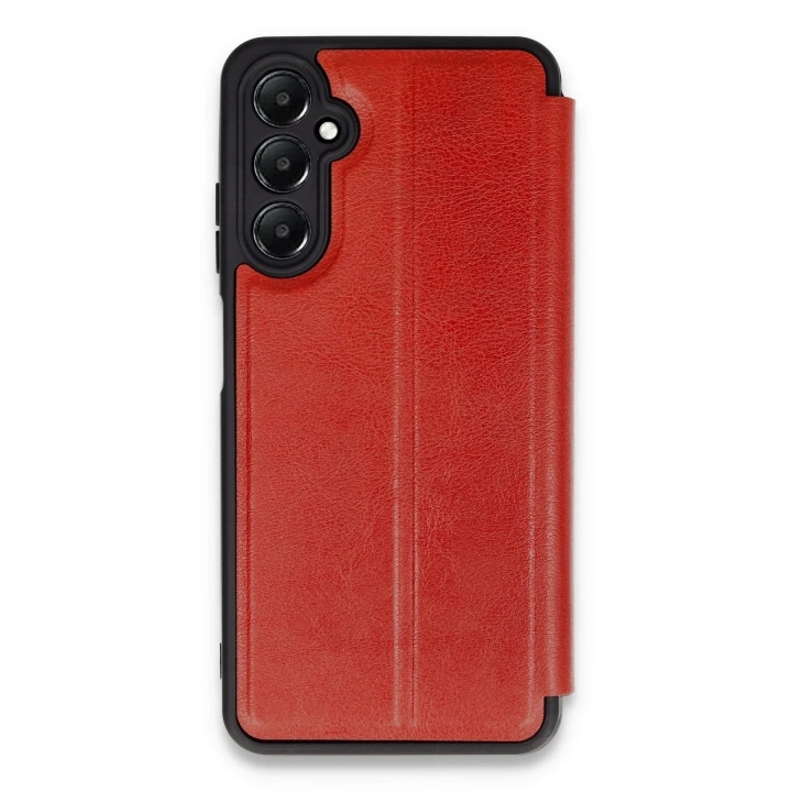 Mey İthalat®  Samsung Galaxy A05S Kılıf Flip Cover - Kırmızı