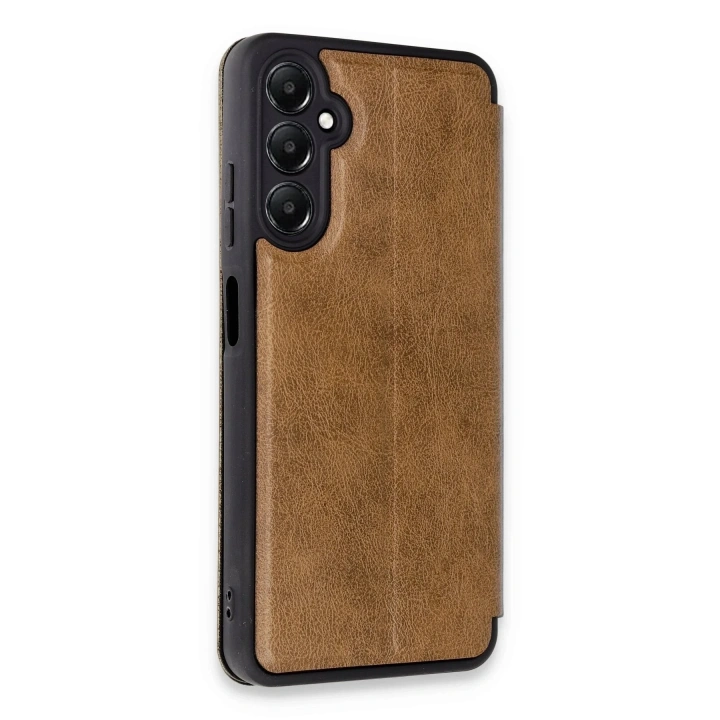 Mey İthalat®  Samsung Galaxy A05S Kılıf Flip Cover - Taba