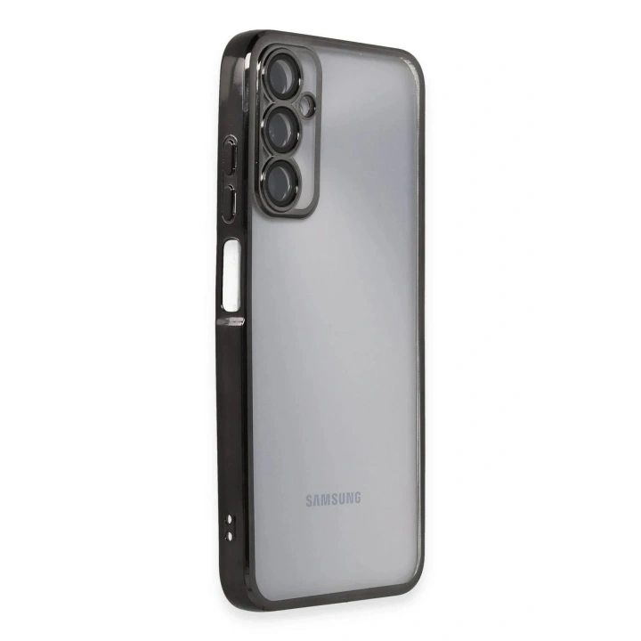 Mey İthalat®  Samsung Galaxy A05S Kılıf  Lensli Silikon - Siyah