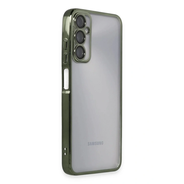 Mey İthalat®  Samsung Galaxy A05S Kılıf  Lensli Silikon - Yeşil