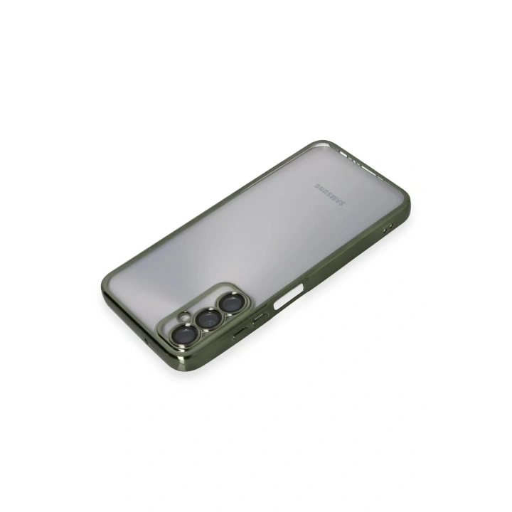 Mey İthalat®  Samsung Galaxy A05S Kılıf  Lensli Silikon - Yeşil