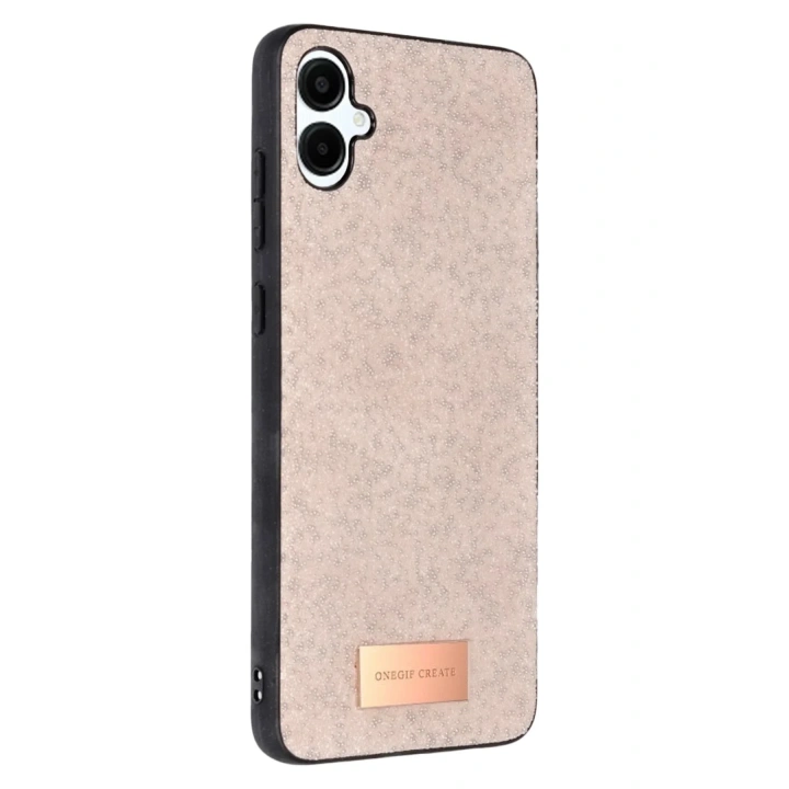 Mey İthalat®  Samsung Galaxy A06 Bright Simli Kapak - Pembe