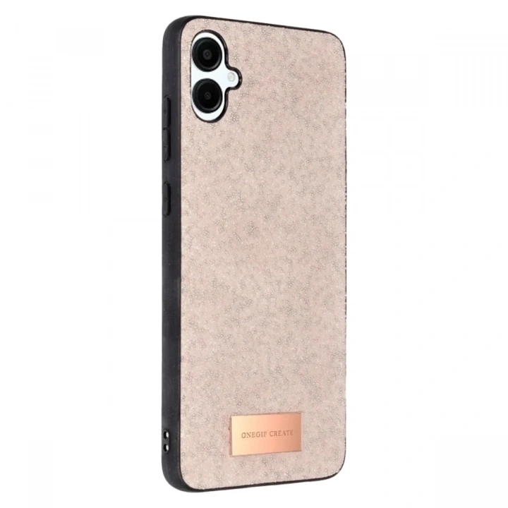 Mey İthalat®  Samsung Galaxy A06 Bright Simli Kapak - Pembe