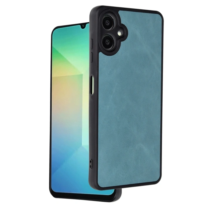 Mey İthalat®  Samsung Galaxy A06 Kılıf Aras Deri Kapak - Açık Yeşil