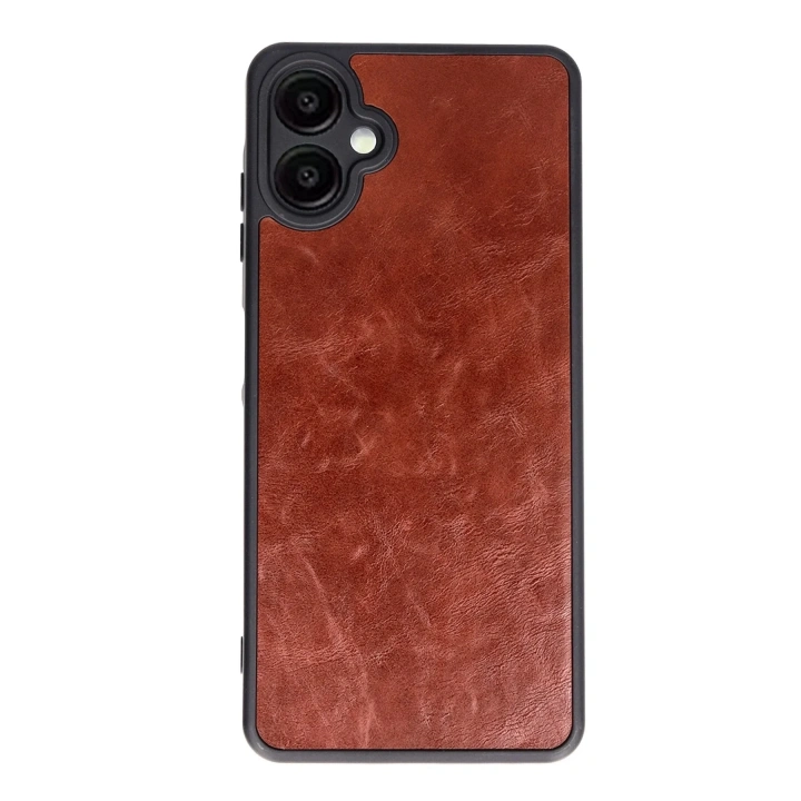 Mey İthalat®  Samsung Galaxy A06 Kılıf Aras Deri Kapak - Bordo