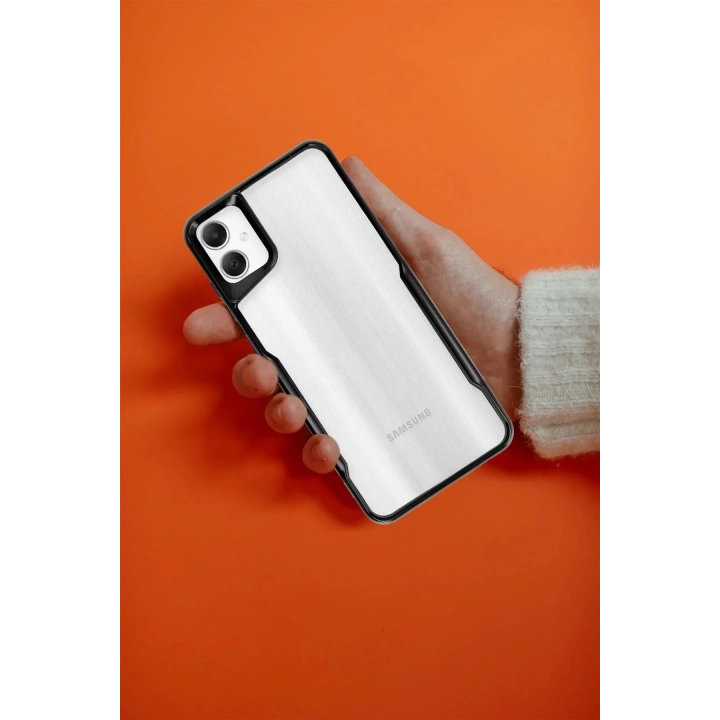 Mey İthalat®  Samsung Galaxy A06 Kılıf Boyi Silikon Kapak - Siyah