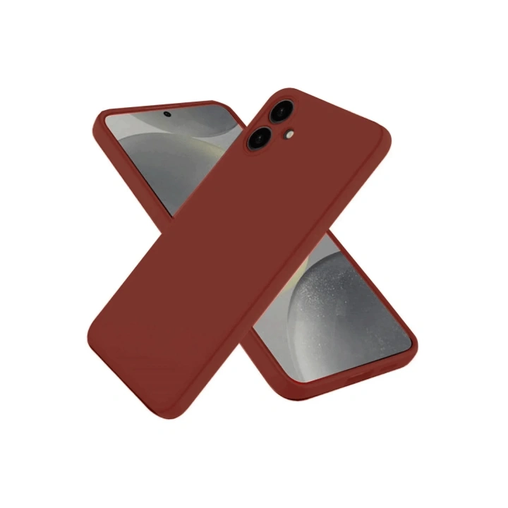 Mey İthalat®  Samsung Galaxy A06 Kılıf First Silikon - Bordo
