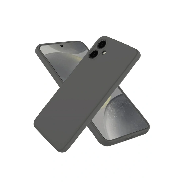 Mey İthalat®  Samsung Galaxy A06 Kılıf First Silikon - Gri