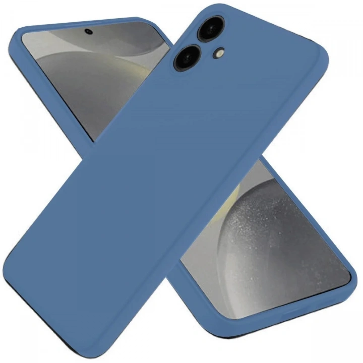 Mey İthalat®  Samsung Galaxy A06 Kılıf First Silikon - Mavi