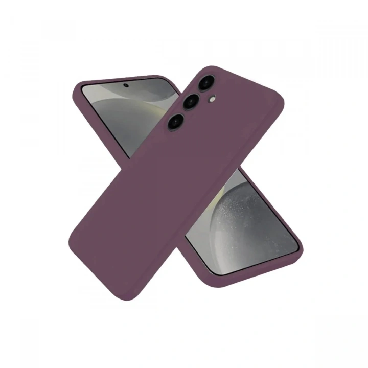 Mey İthalat®  Samsung Galaxy A06 Kılıf First Silikon - Mürdüm