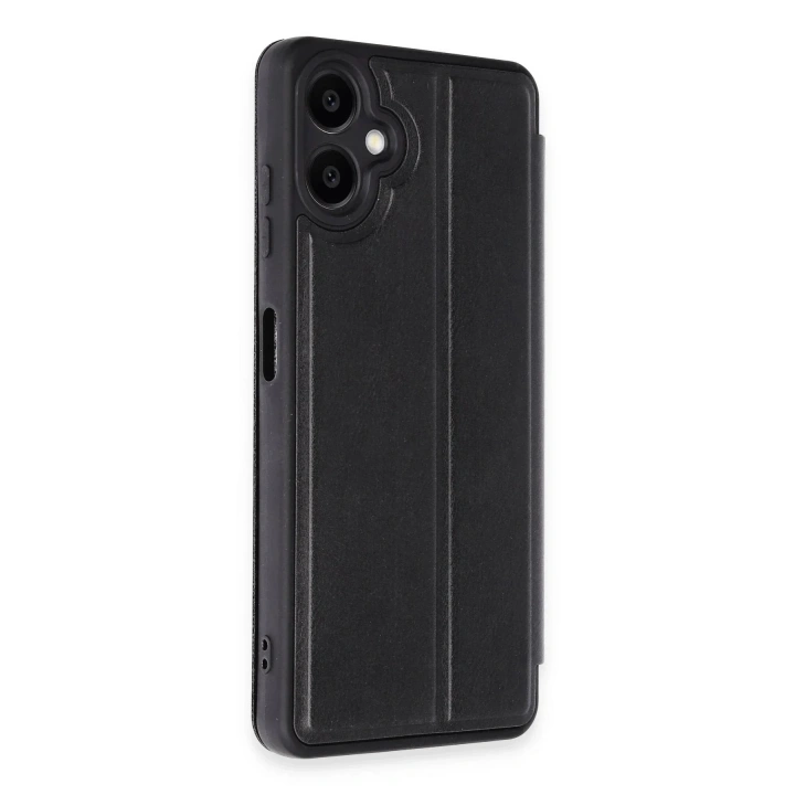 Mey İthalat®  Samsung Galaxy A06 Kılıf Flip Cover - Siyah
