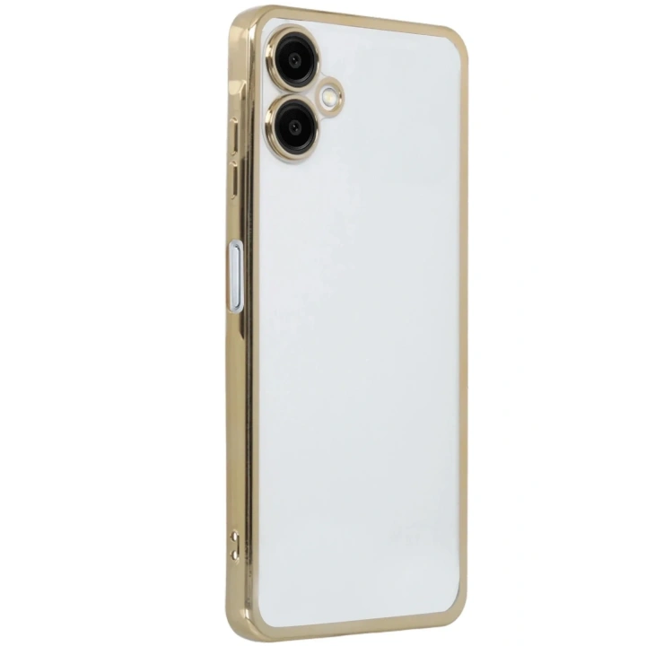 Mey İthalat®  Samsung Galaxy A06 Kılıf  Lensli Silikon - Gold