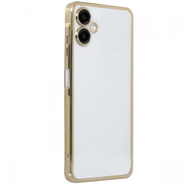 Mey İthalat®  Samsung Galaxy A06 Kılıf  Lensli Silikon - Gold