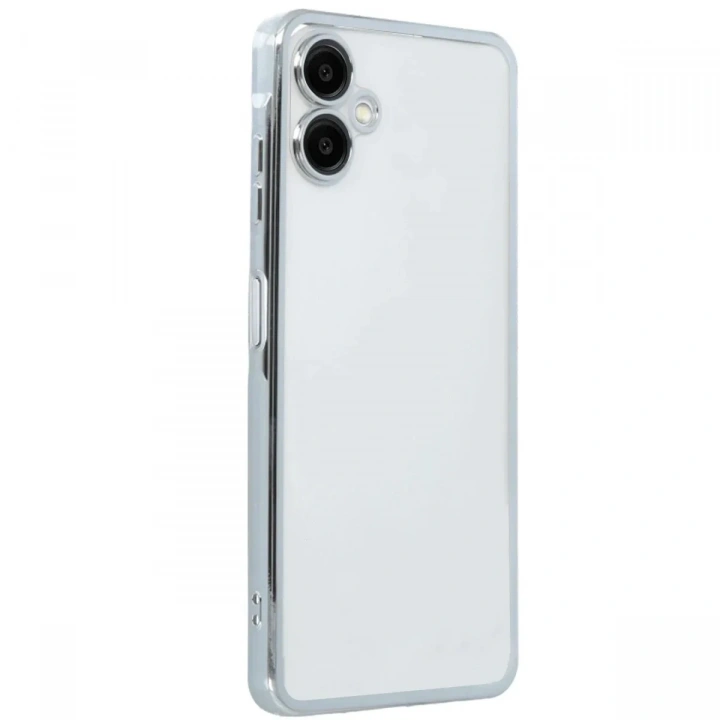 Mey İthalat®  Samsung Galaxy A06 Kılıf  Lensli Silikon - Gümüş
