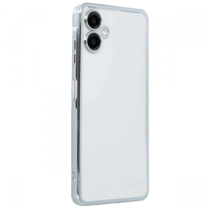 Mey İthalat®  Samsung Galaxy A06 Kılıf  Lensli Silikon - Gümüş