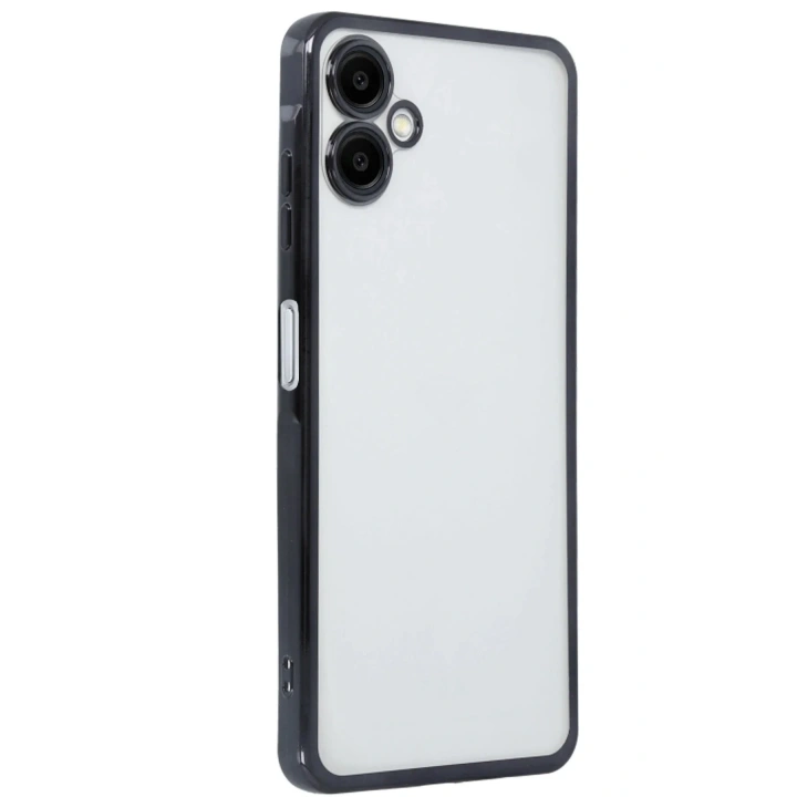 Mey İthalat®  Samsung Galaxy A06 Kılıf  Lensli Silikon - Siyah