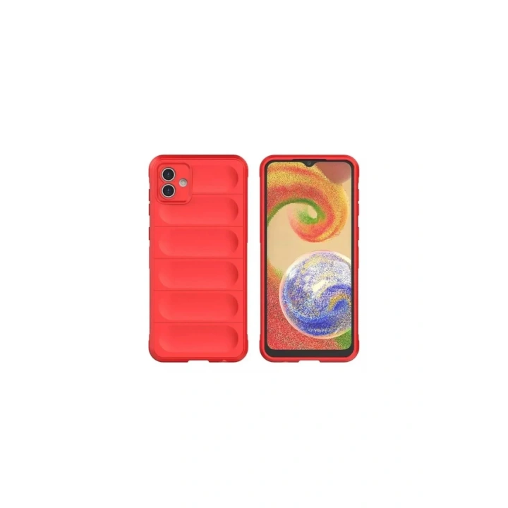 Mey İthalat®  Samsung Galaxy A06 Kılıf Optimum Silikon - Kırmızı