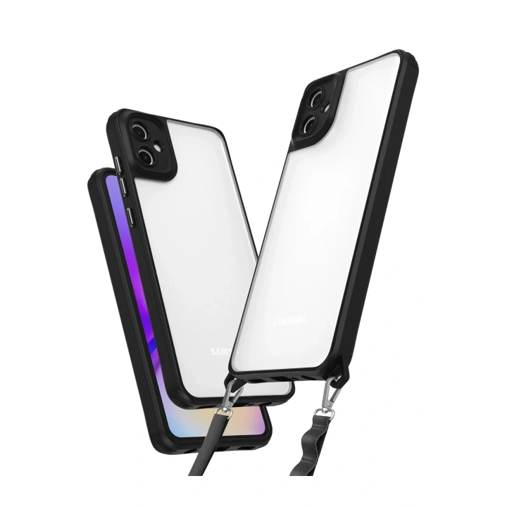 Mey İthalat®  Samsung Galaxy A06 Kılıf Penta Silikon Kılıf - Siyah