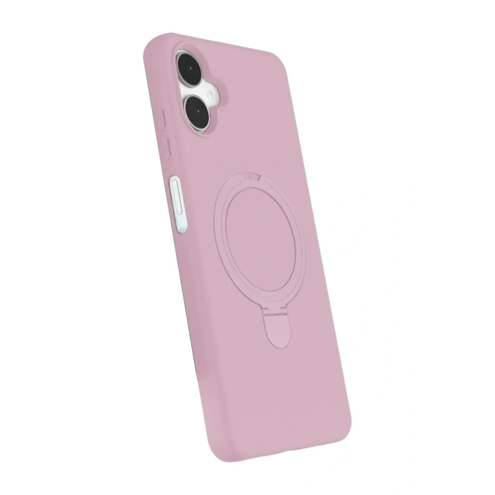 Mey İthalat®  Samsung Galaxy A06 Regal Magsafe Standlı Kapak - Açık Pembe