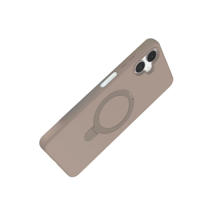 Mey İthalat®  Samsung Galaxy A06 Regal Magsafe Standlı Kapak - Çöl Titanyum