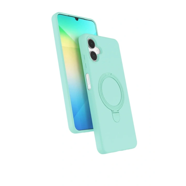Mey İthalat®  Samsung Galaxy A06 Regal Magsafe Standlı Kapak - Su Yeşili