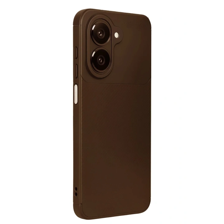 Mey İthalat®  Samsung Galaxy A07 4G Auto Focus Karbon Kapak - Kahverengi