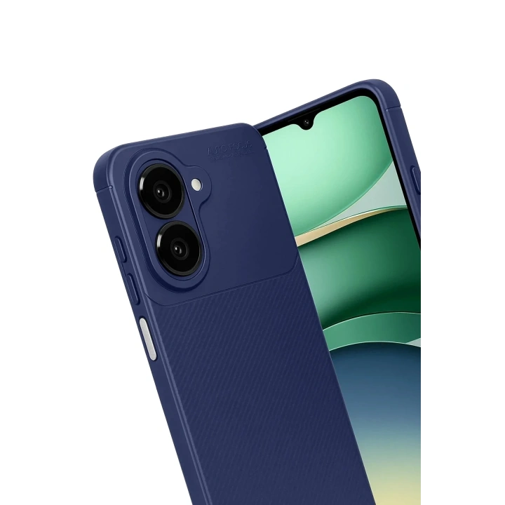 Mey İthalat®  Samsung Galaxy A07 4G Auto Focus Karbon Kapak - Lacivert