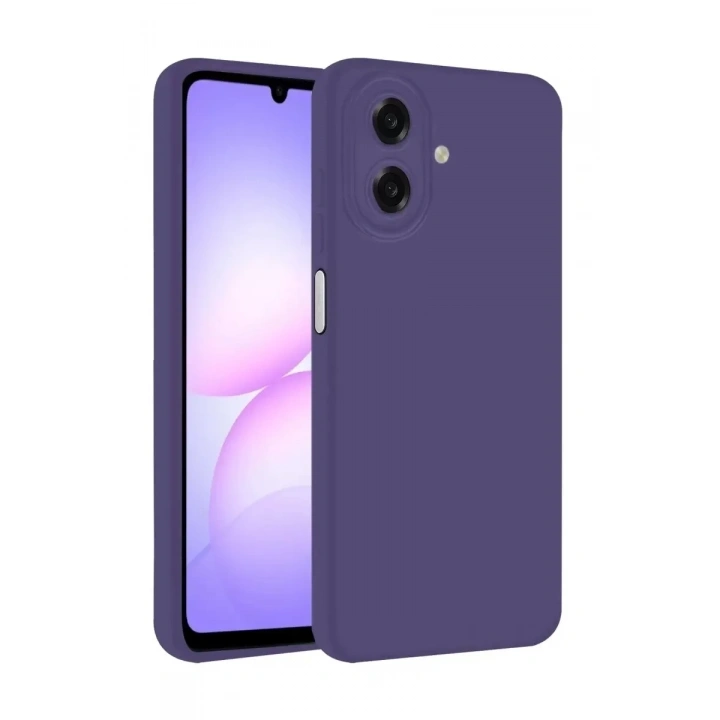 Mey İthalat®  Samsung Galaxy A07 4G First Silikon - Mürdüm