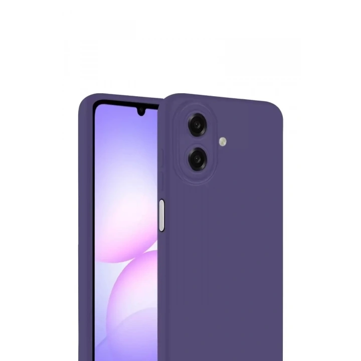 Mey İthalat®  Samsung Galaxy A07 4G First Silikon - Mürdüm