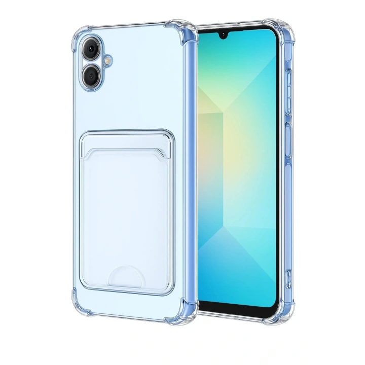 Mey İthalat®  Samsung Galaxy A07 4G Kart Şeffaf Silikon - Şeffaf