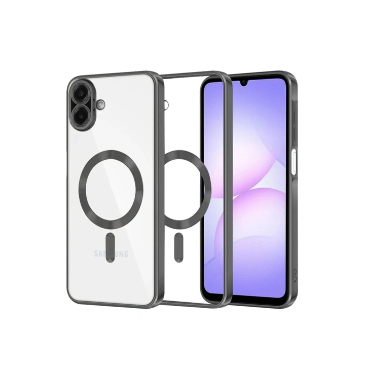 Mey İthalat®  Samsung Galaxy A07 4G Kross Magneticsafe Kapak - Siyah