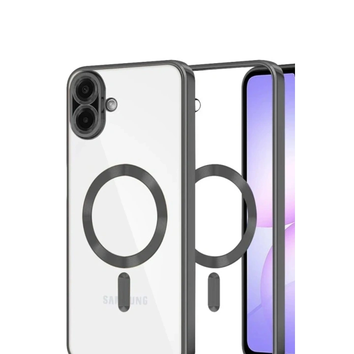 Mey İthalat®  Samsung Galaxy A07 4G Kross Magneticsafe Kapak - Siyah