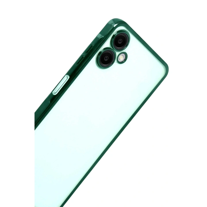 Mey İthalat®  Samsung Galaxy A07 4G  Lensli Silikon - Yeşil