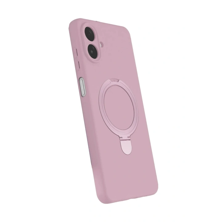 Mey İthalat®  Samsung Galaxy A07 4G Regal Magsafe Standlı Kapak - Açık Pembe