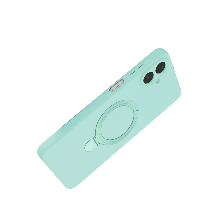 Mey İthalat®  Samsung Galaxy A07 4G Regal Magsafe Standlı Kapak - Su Yeşili