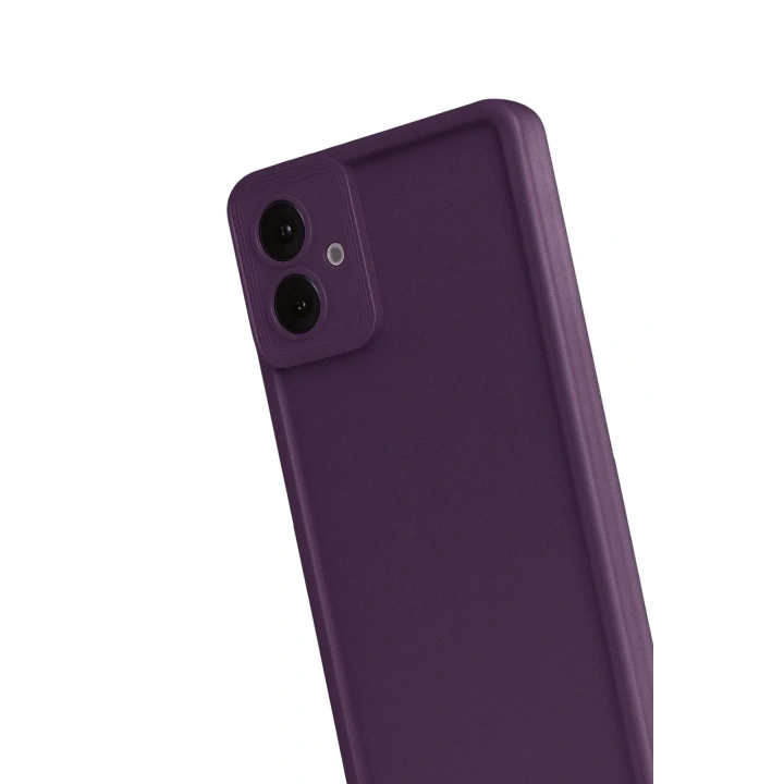 Mey İthalat®  Samsung Galaxy A07 4G Viera Silikon - Mürdüm